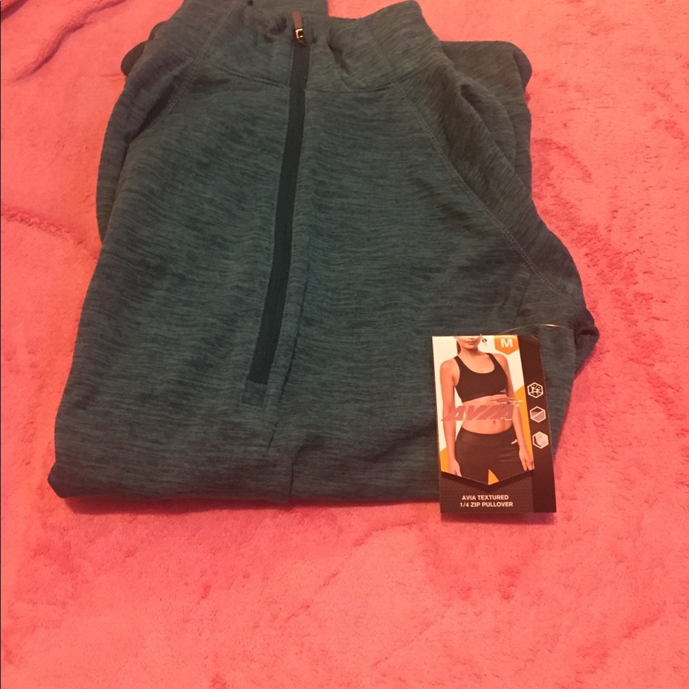 Avia, high neck, 1/4 zip, textured pullover